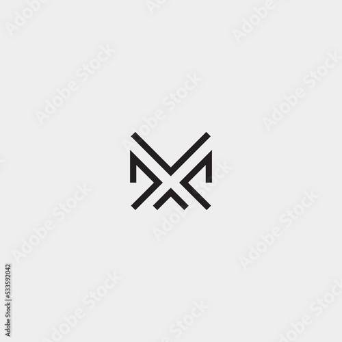 Line Letter M Logo Design