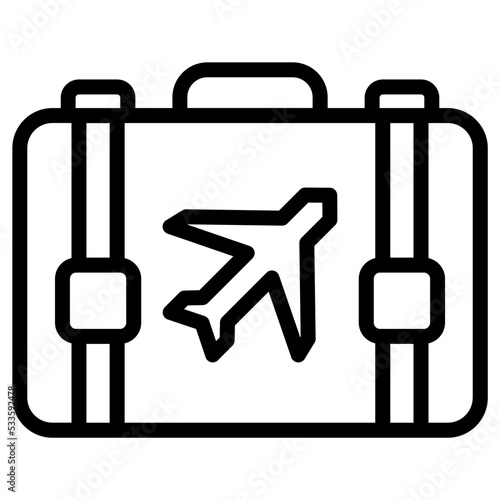 suitcase airport icon
