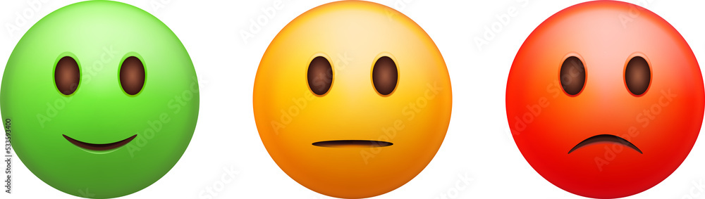 3D Customer Rating Smiley Emoticons Checklist 3D Customer Rating Smiley Emoticons Checklist