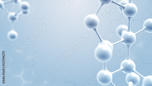 Abstarct Atom or molecular nanotechnology structure. photo