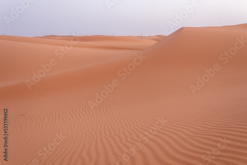 Desert sand formations in Saudi Arabia