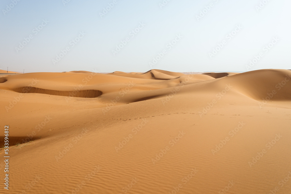 Desert sand formations in Saudi Arabia