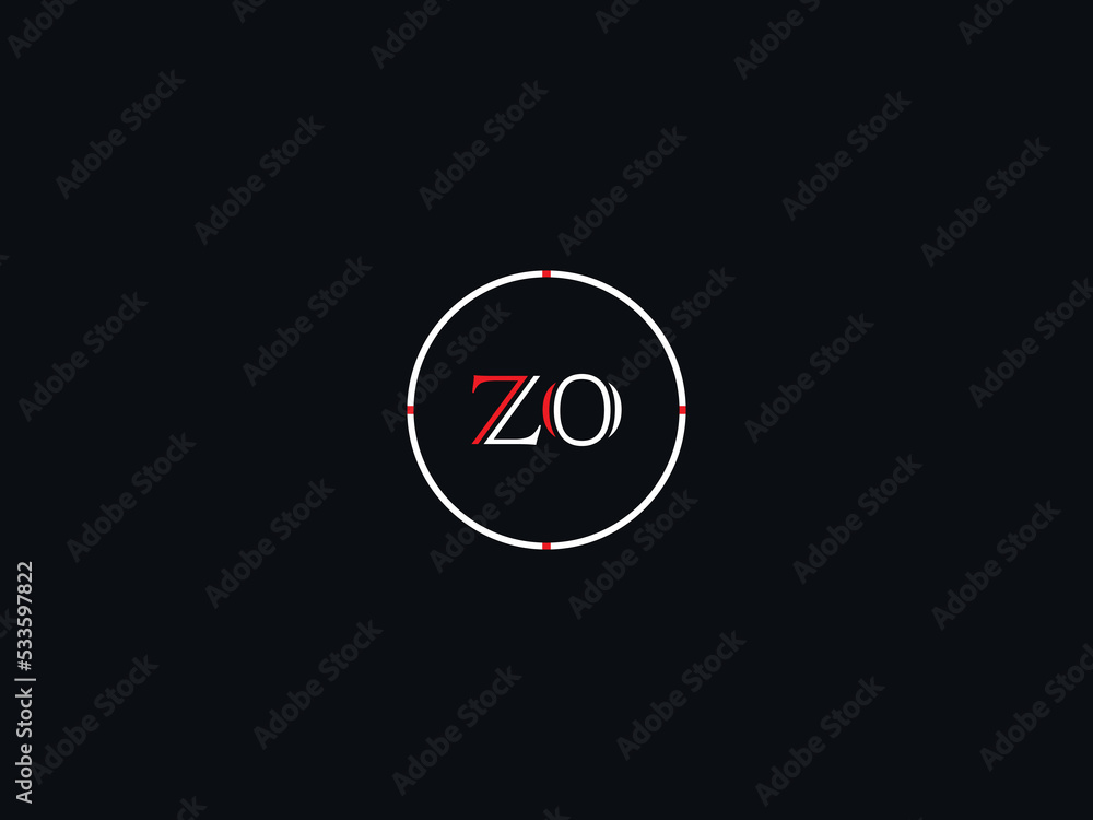 New Typography ZO z o Logo Letter, Beautiful Zo oz Fashion Logo Icon Vector Art For Your Shop - obrazy, fototapety, plakaty 