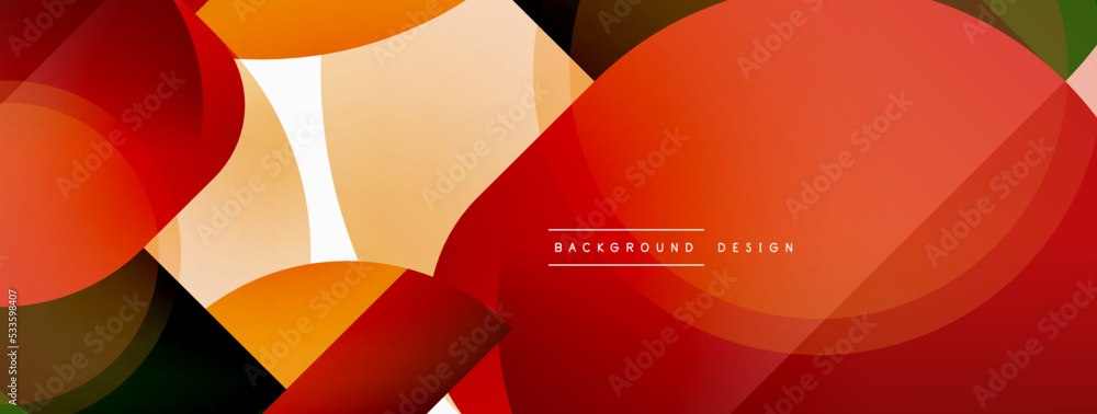 Round triangle shapes lines and circles. Geometric vector illustration for wallpaper banner background or landing page Round triangle shapes lines and circles. Geometric vector illustration for wallpaper banner background or landing page
