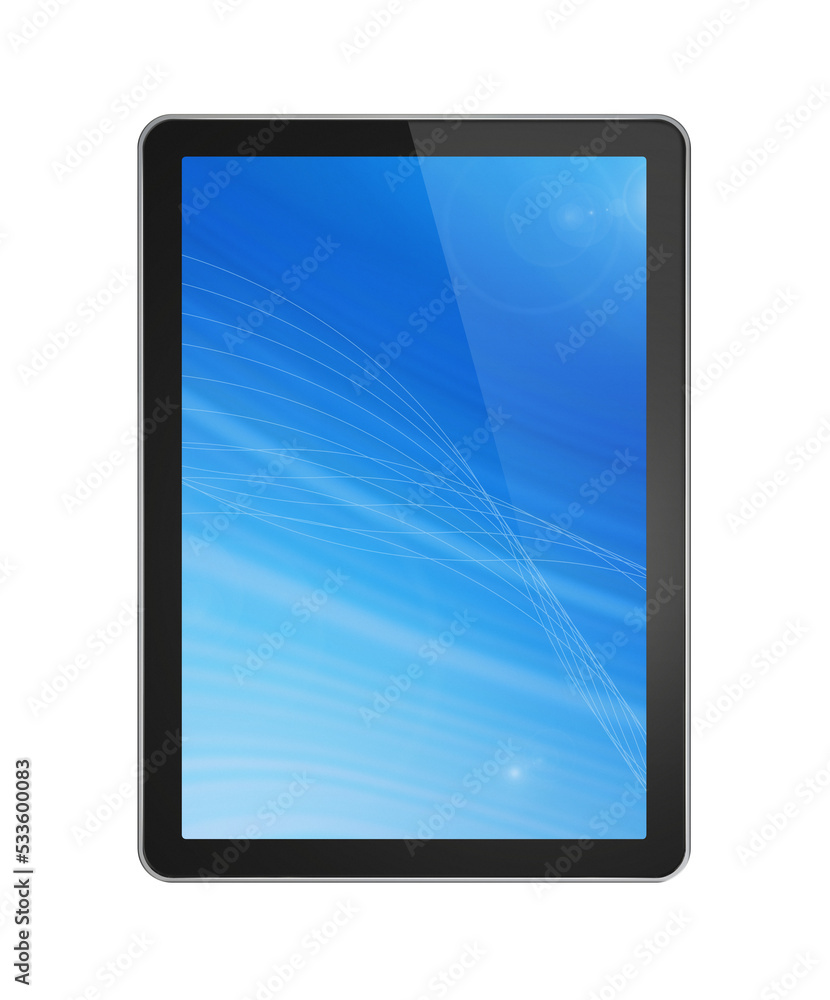 Digital tablet pc isolated on a transparent background. Blue screen Digital tablet pc isolated on a transparent background. Blue screen
