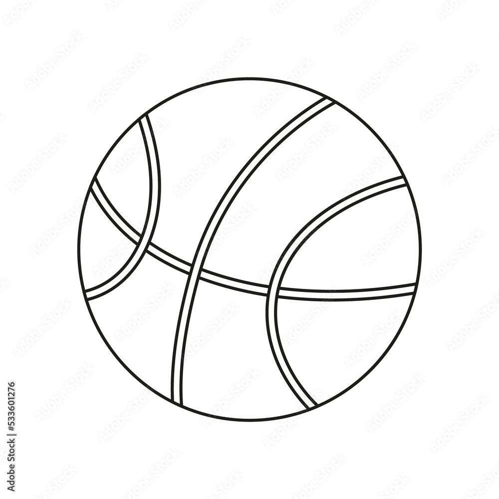 Black and white basketball ball-01 Black and white basketball ball-01