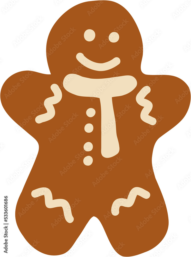 doodle freehand sketch drawing of ginger bread cookie. doodle freehand sketch drawing of ginger bread cookie.