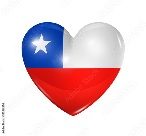 Free Download Love Chile, heart flag icon - GFXLoad