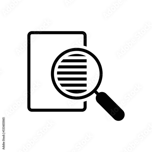 Fotografie Black solid icon for transparency