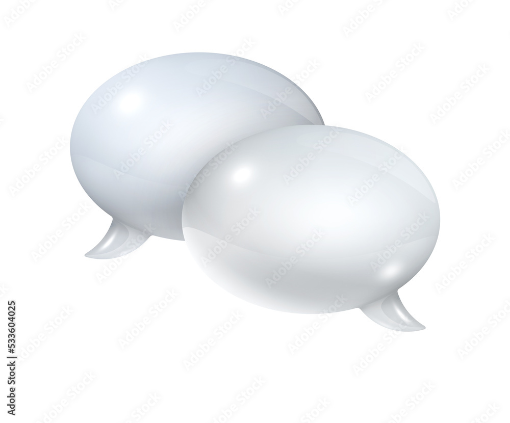 White speech bubbles White speech bubbles