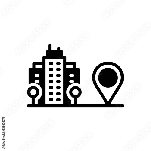 Black solid icon for closely