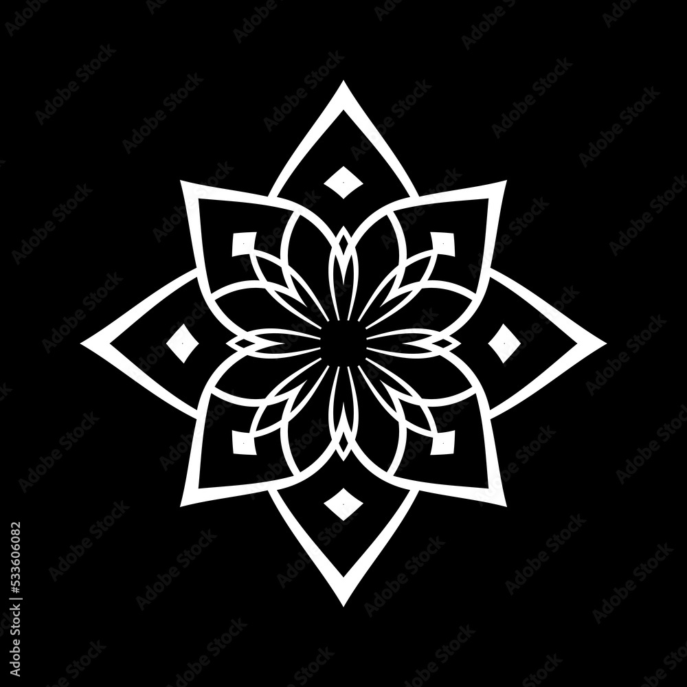 Abstract Geometric Design Element. Radial Symmetrical Square Pattern. Abstract Geometric Design Element. Radial Symmetrical Square Pattern.
