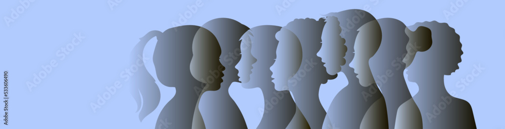 Parents and children. Drawing of a human silhouette.
Family, adolescent psychology, family relations between relatives.