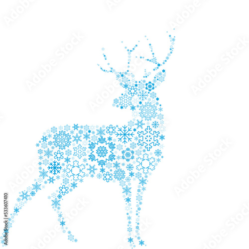 deer badges,snowflakes new year,christmas, logo