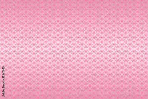 Background of pink Japanese traditional hemp fabric pattern