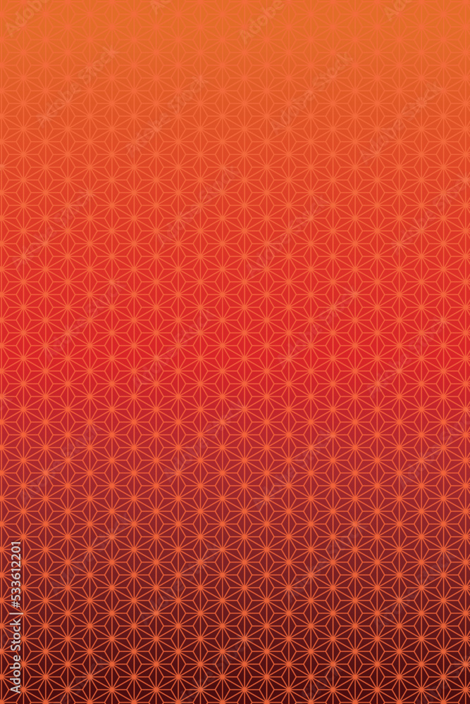 Portrait background of red Japanese traditional hemp fabric pattern Portrait background of red Japanese traditional hemp fabric pattern