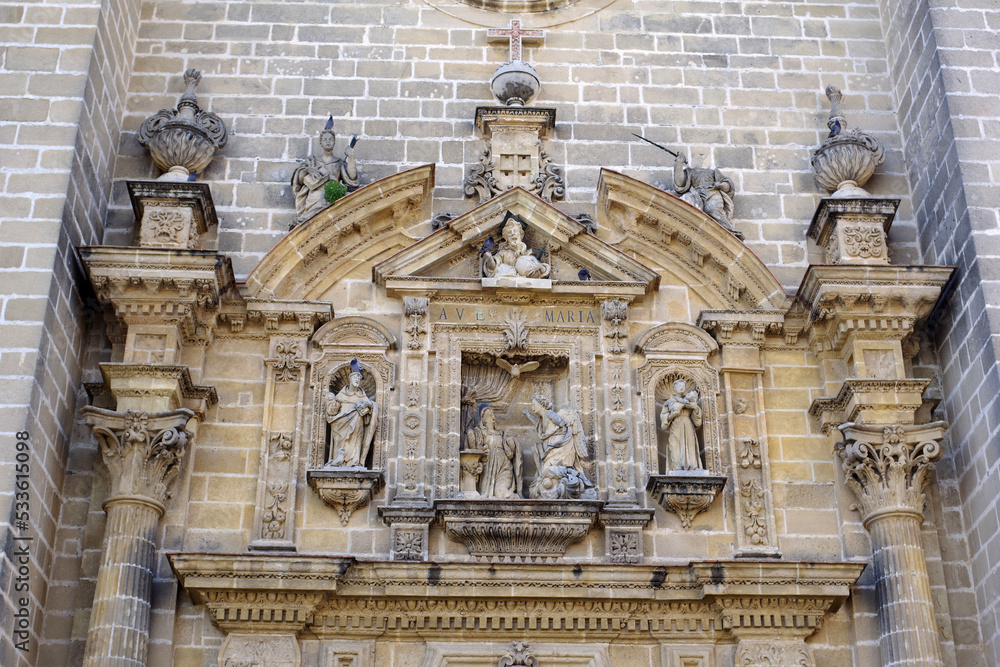 Obraz premium Détails de la cathédrale de Jerez
