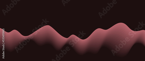 Modern minimalist wavy background design, wavy shape, interpolated, sand dunes look-alike. can be used for background, wallpaper, typography, banner.