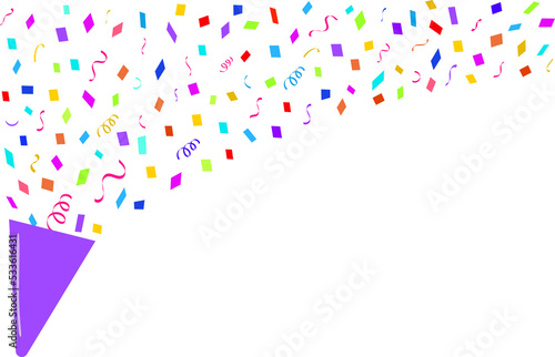 Holiday congratulation banner design Fireworks and garland Party holiday background. Copy space