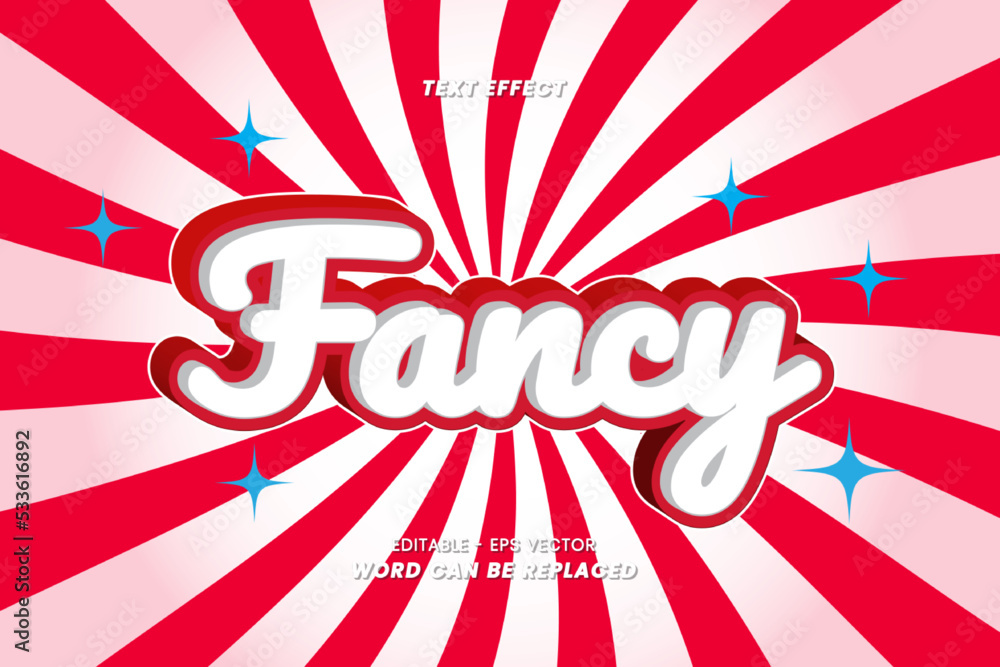 Fototapeta premium Editable Text Effects - Fancy words with Modern Background Theme