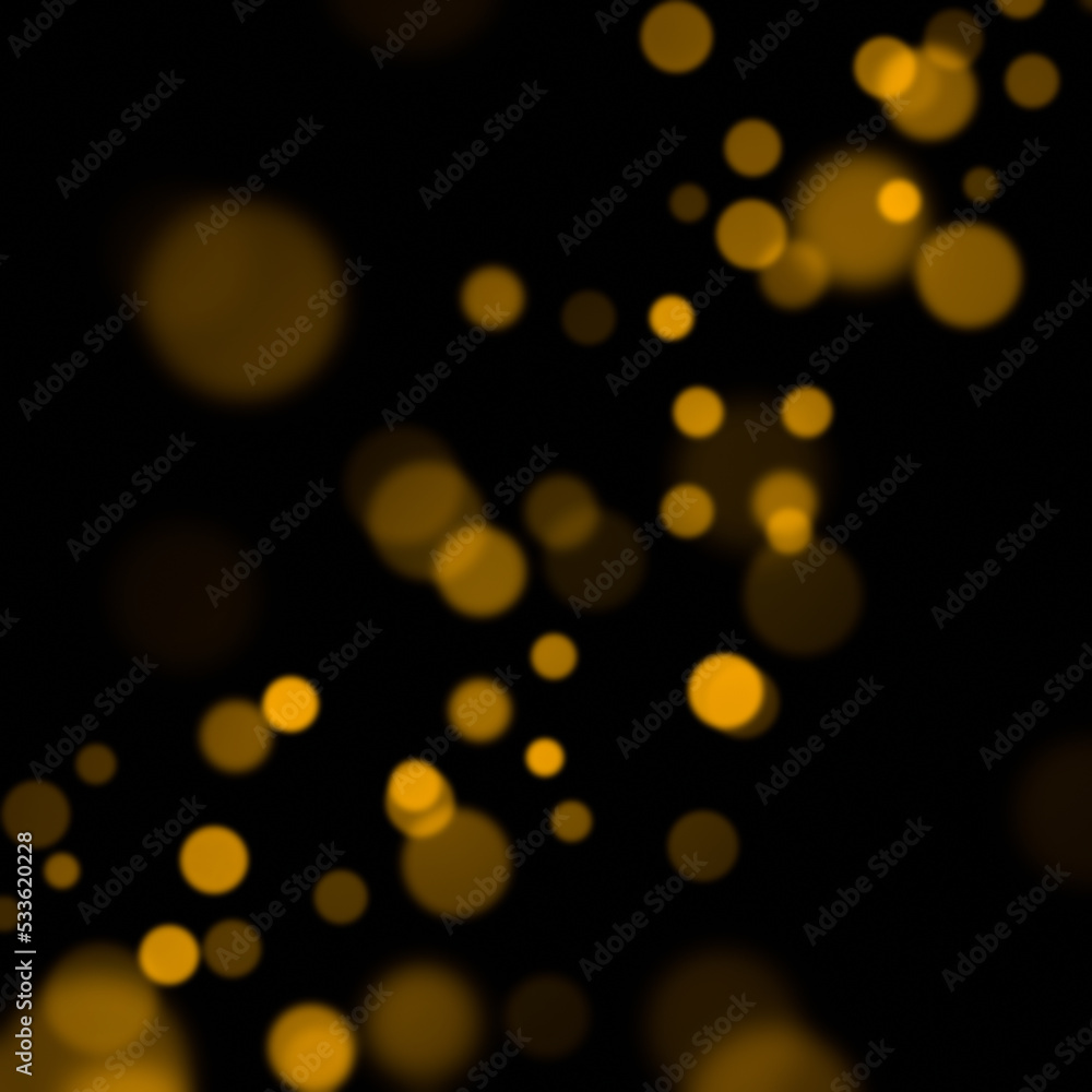 Yellow bokeh on a dark background Yellow bokeh on a dark background