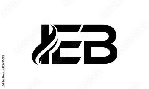 IEB Letters creative logo design vector photo