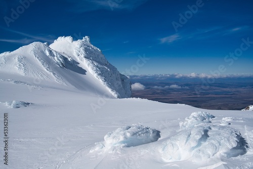 Fototapeta South from the summit of Mt. Ruapehu, New Zealand