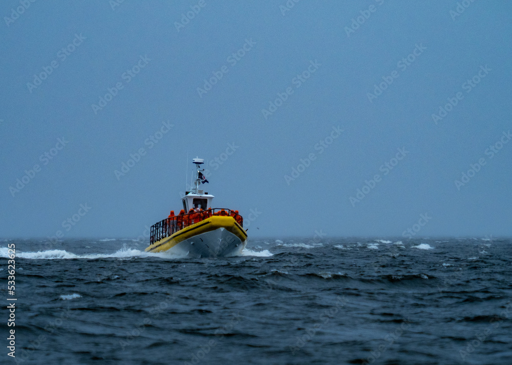 Fototapeta premium boat on the sea