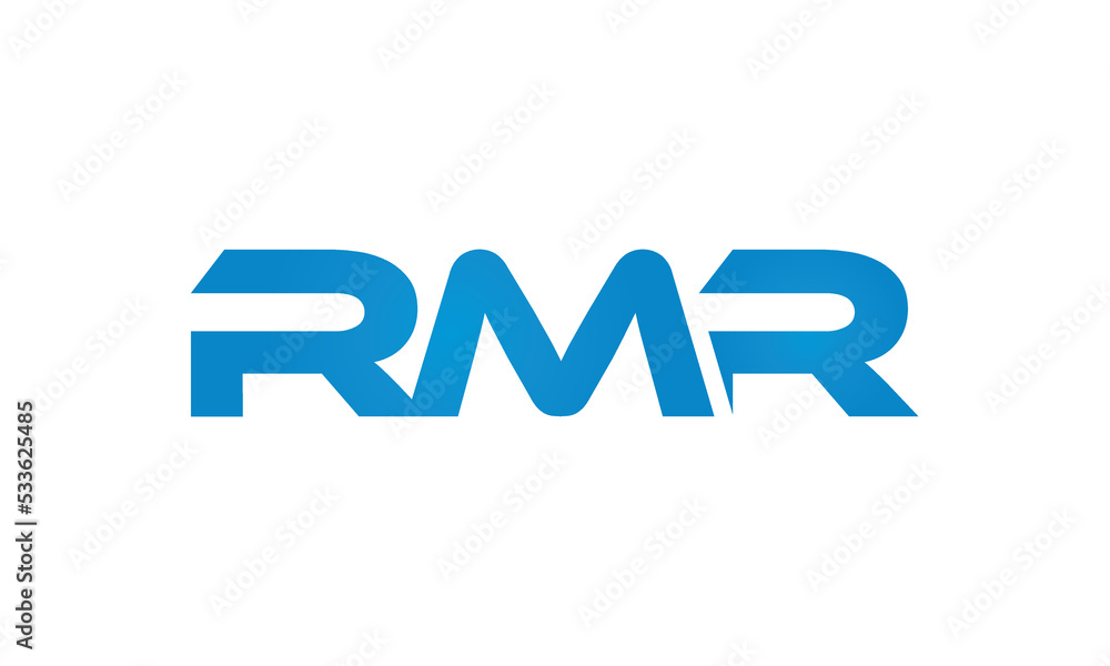 RMR monogram linked letters, creative typography logo icon RMR monogram linked letters, creative typography logo icon