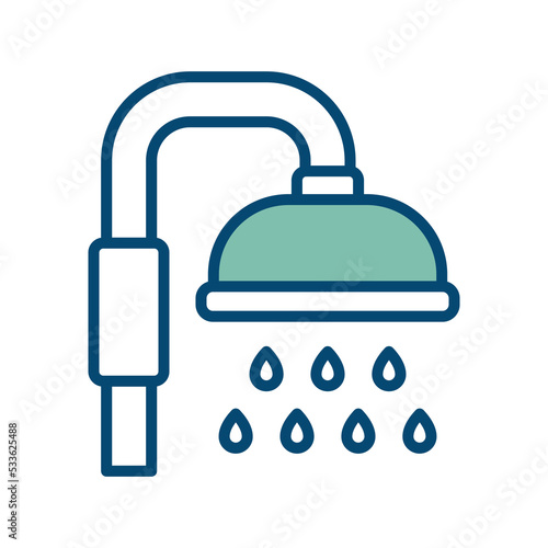 shower icon vector design template in white background