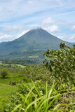 Panoramic view of volcano Arenal in Costa Rica
