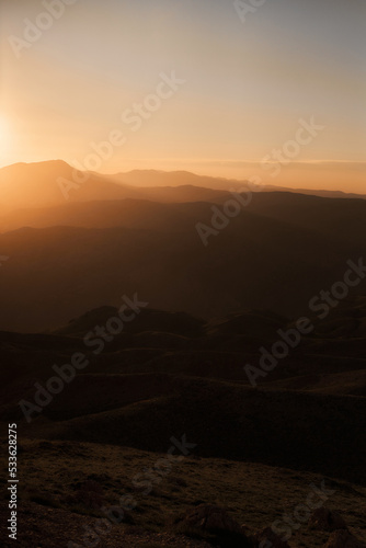 Sunset at the Nemrut mountains