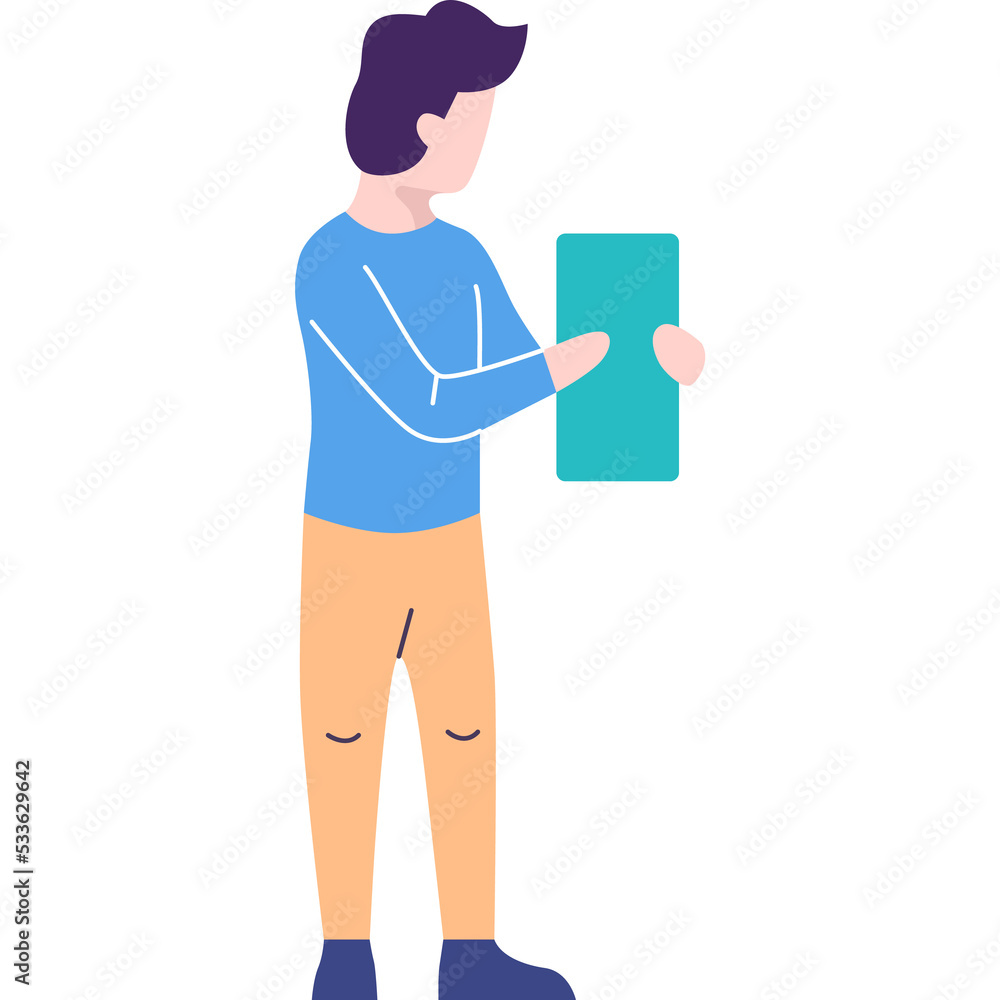 Man copywriter creating on content vector icon