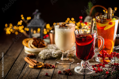 Winter alcoholic hot drinks