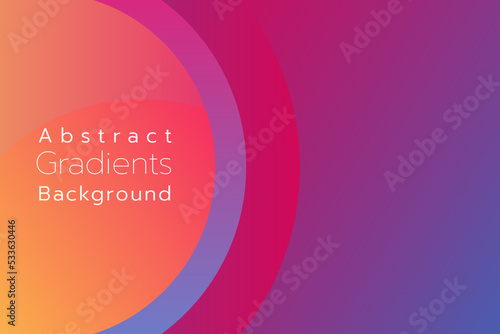 Abstract Gradient Background.Colorful geometric background.
