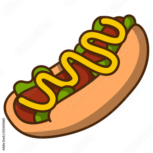 hotdog fastfood icon