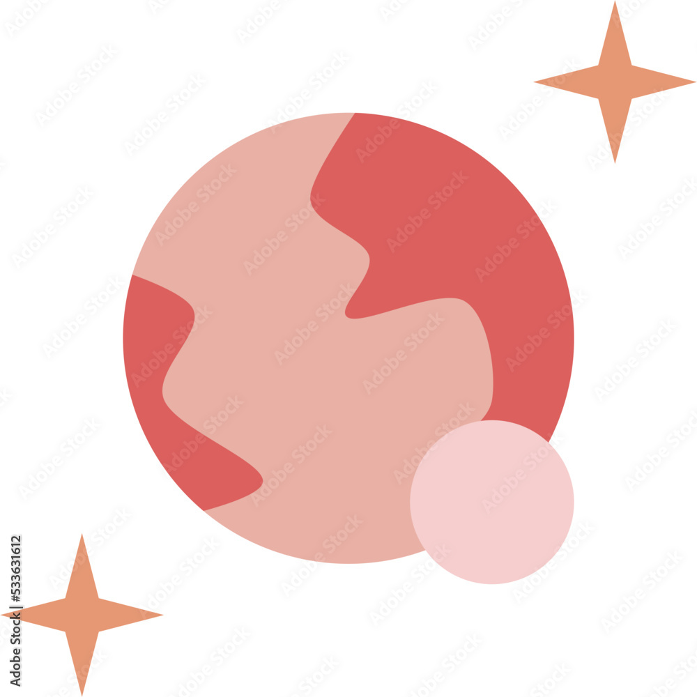 pink planet icon pink planet icon