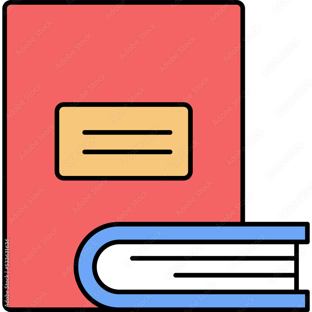 Book vector school library icon isolated textbook Book vector school library icon isolated textbook