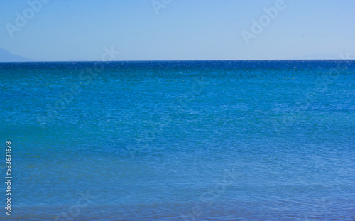 View of beautiful beach and sea in summer 