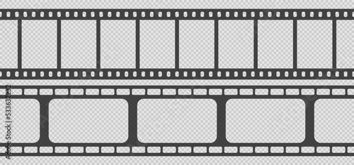 Set of seamless film strips
