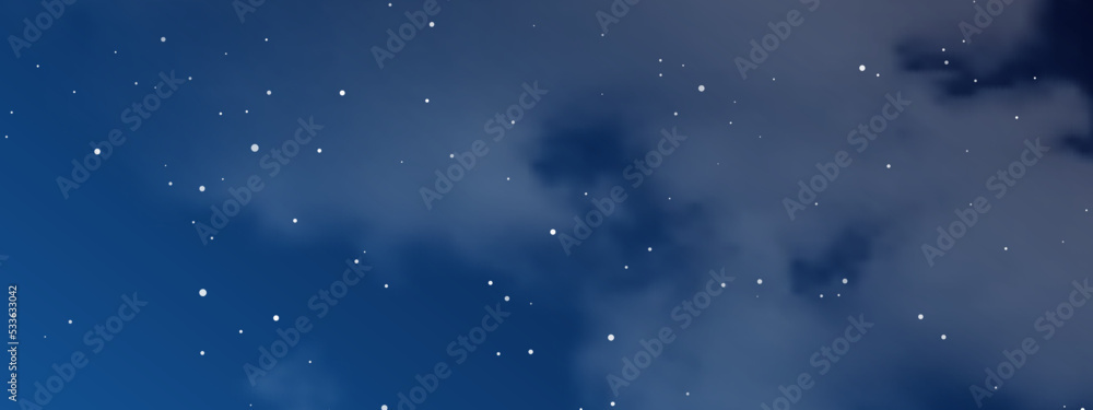 Night sky with clouds and many stars Night sky with clouds and many stars