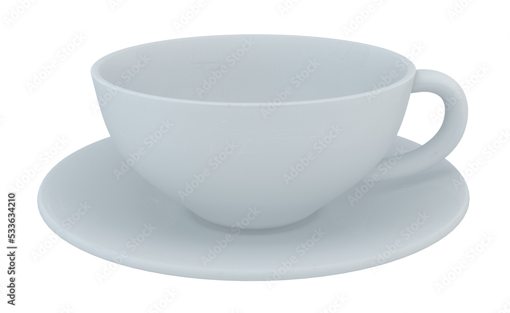 Empty Coffee cup. 3D rendering illustration. Empty Coffee cup. 3D rendering illustration.