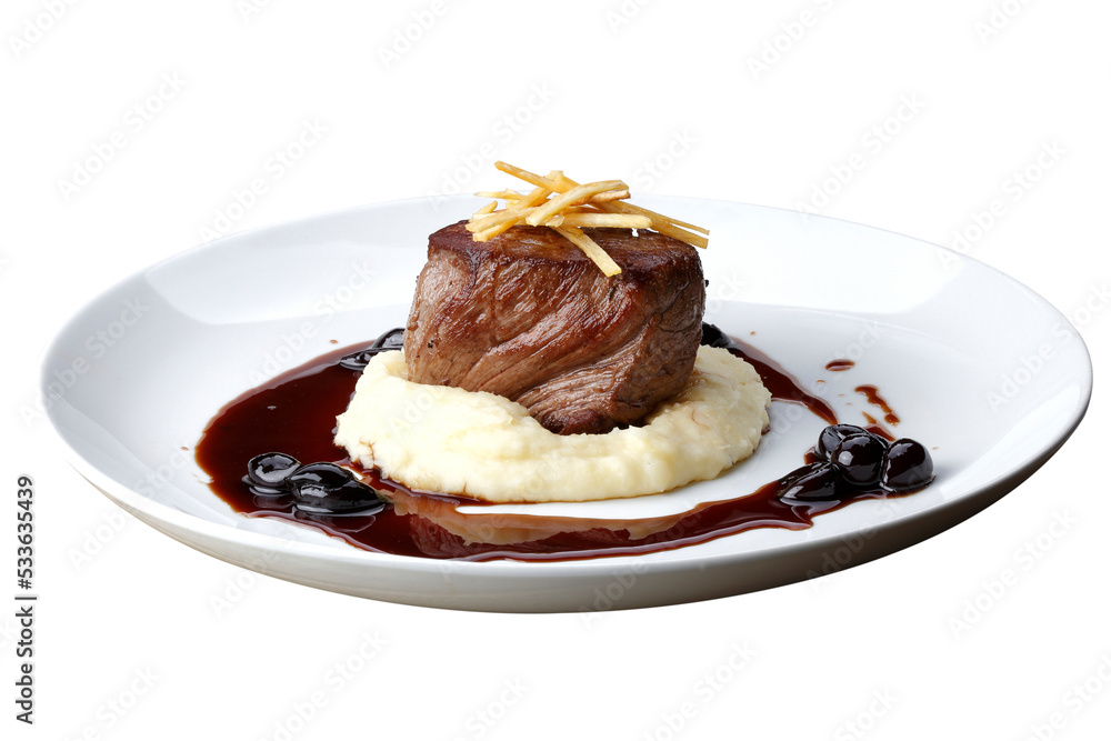 Filet mignon with mashed Filet mignon with mashed