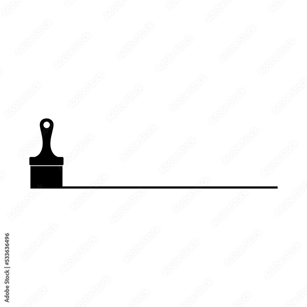 Paint brush icon isolated on white background Paint brush icon isolated on white background