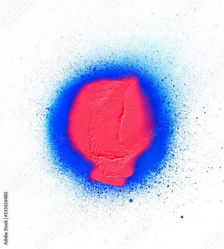 spray paint tag or resource isolated against white background