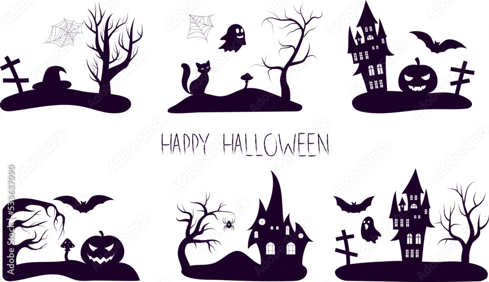 halloween icons set halloween icons set