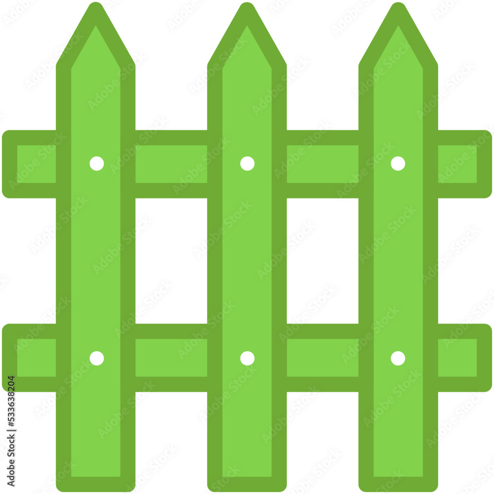 Fence Vector Icon Fence Vector Icon