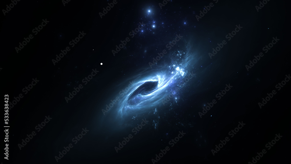 Outer space, stars, planets and galaxies in the universe. The light of distant stars billions of years ago. 3d illustration Outer space, stars, planets and galaxies in the universe. The light of distant stars billions of years ago. 3d illustration