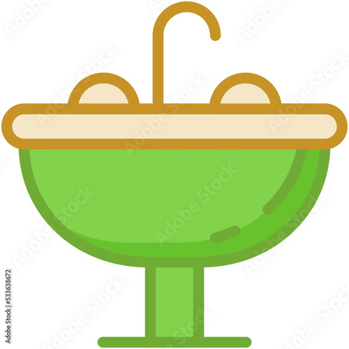 Wash Basin Vector Icon