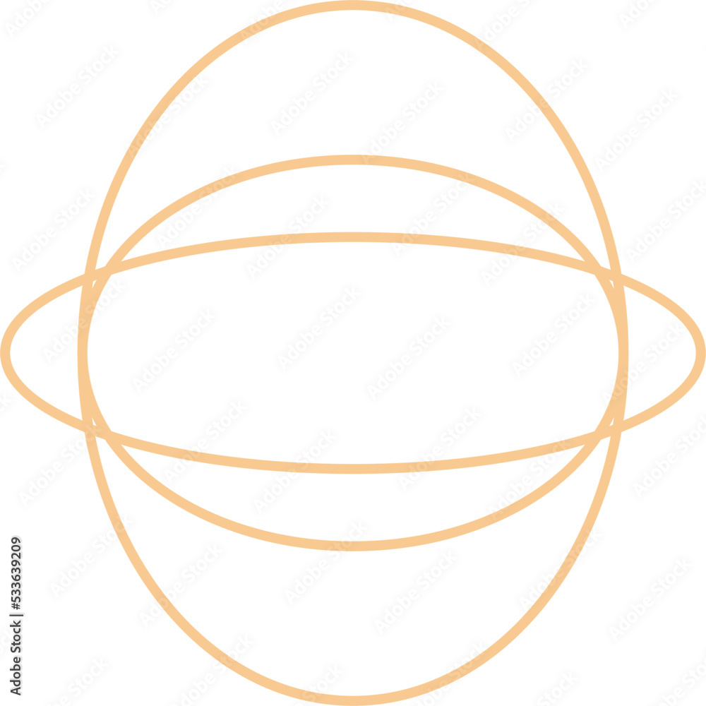 Minimal Oval Outline Shape Design Minimal Oval Outline Shape Design